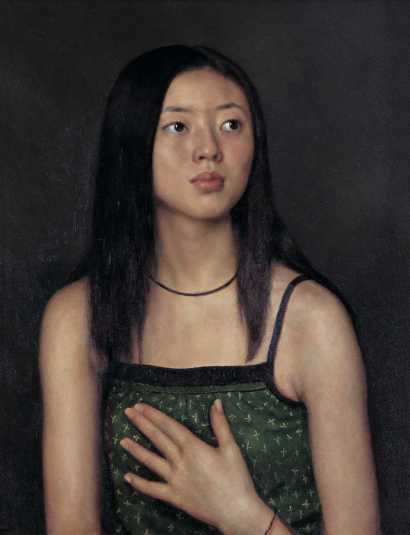 杨飞云 2000年作 少女肖像